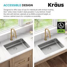 Maybe you would like to learn more about one of these? Kraus Dex 25 Undermount 16 Gauge Antibacterial Stainless Steel Ada Ki Directsinks