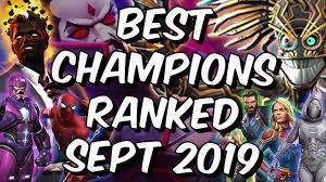 Best Champions Ranked September 2019 Seatins Tier List Marvel Contest Of Champions