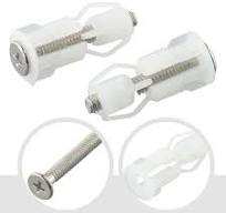 Top Fix Toilet Seat Screws Nut Cover Lid Pan Fixing WC Blind Hole Fitting  Kits