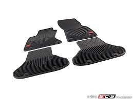 All Weather Rubber Floor Mats Set Of Four Black With Audi Sport Logo No Longer Available Audi Sport Rubber Floor Mats Audi