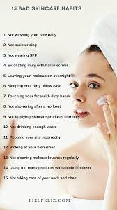 Bad Skincare Habits By Pielfeliz Skincare Habits Skin Care Natural Skin Care