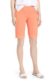 Halogen Stretch Bermuda Shorts Regular Petite Nordstrom Bermuda Shorts Knee Length Shorts Petite Shorts