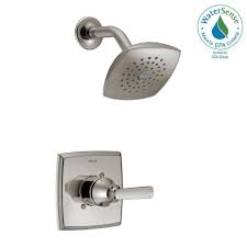 Delta Ashlyn 1 Handle Pressure Balance Shower Faucet Trim Kit In Chrome Valve Not Included T14264 The Home Depot Shower Faucet Tub And Shower Faucets Delta Faucets