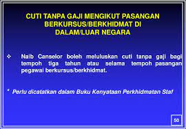 Cuti isteri bersalin (7 hari) cuti gantian (tidak termasuk cuti gantian kerana kerja lebih masa) cuti majlis saya mengaku bahawa maklumat yang diberikan adalah benar dan memohon kelulusan menggunakan kemudahan cuti tanpa rekod. Aspek Aspek Perkhidmatan Ppt Download