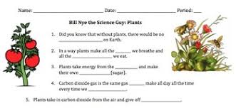 Bill Nye Plants Video Worksheet Bill Nye Science Guy Nye