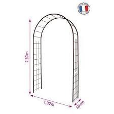 Louis Moulin 3146 Arche Jardin Avec Decor Treillage Metal Fer Vieilli 130 X 250 Cm Achat Vente Arche Louis Moulin 3146 Arche Jar Cdiscount