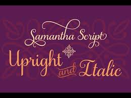 Solid, handwritten and slightly curved letters can improve the look of any text. Samantha Font Glyphs Easy Guide To Access The Extras Youtube