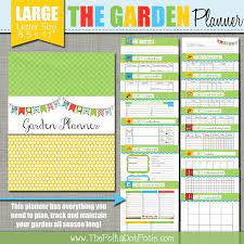 Garden Planner Printable Set Sized Large 8 5 X 11 Etsy Fitness Planner Printable Garden Planner Fitness Planner