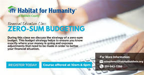 Zero-Sum Budget - Financial Education Class