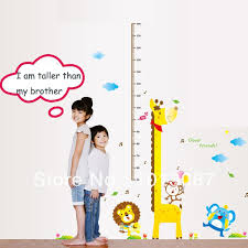 Buy 1 Get 1 Minion Giraffe Height Charts Stickers Wall Decor