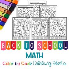 Search through 623,989 free printable colorings at getcolorings. Back To School Math Color By Code Worksheets Math Coloring Maths Colouring Sheets Math