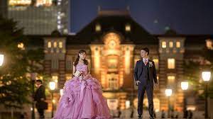 Photo shoots are usually done several months in advance when it comes to pre wedding photography. Tokyo Japan La Vie Photography