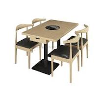 Modern Hot Pot Table Chair Sets Restaurant Furniture
