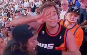 Amazing how a character meant to be belittled in a tumblrite comic turns into a positive message in the meme scene so quickly. Suns In 4 Fan Fight Guy Goes Viral After Sweep