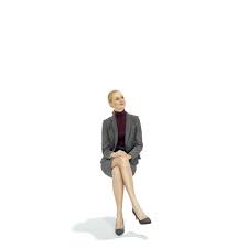 Blonde Business Woman In A Grey Suit Bwom0317 Hd2 O04p01 S 3d Model Render People Sketches Of People Business Women