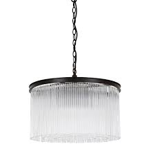 Veil 6 Light Pendant In Antique Black By Beacon Lighting