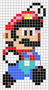 Www cette épingle a été découverte par isa creac'h. Diy Schemas Des Motifs Mario Bros Crochet Pixel Perles Hama Perle Hama Mario