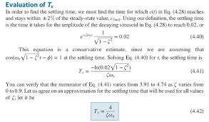 Solved Setting Time A The 2 Settling Time Of A Second Chegg Com