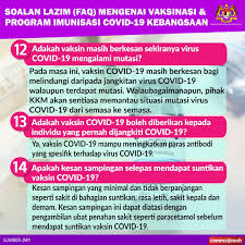 Kkmalaysia En Twitter Soalan Soalan Lazim Faq Mengenai Vaksinasi Dan Program Imunisasi Covid19 Kebangsaan Faq Ini Disediakan Institut Penyelidikan Perubatan Imr Jaganegarakita Https T Co 05am94xkqm Twitter
