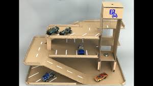 Matchbox car track *see offer details. Diy Toy Car Parking Hot Wheels With Lift Cardboard Toy Youtube