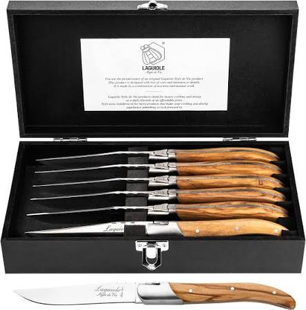 Laguiole Style De Vie 6-Piece Steak Knife Set 