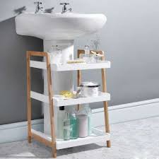 Elements Bamboo Under Sink Caddy Bathroom Furniture Storage Bathroom Sink Storage Under Bathroom Sinks