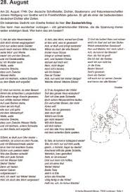Goethe ältestes kind in der familie, fünf weitere geschwister, nur die schwester cornelia überlebte das kindesalter Johann Wolfgang Von Goethe Geboren 28 08 1749 Arbeitsblatter Online