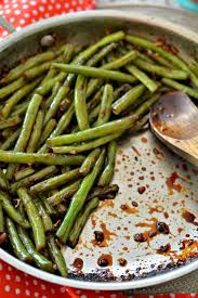 Stir Fried Green Beans With Ginger And Garlic Recipe Green Beans Fried Green Beans Stir Fry Green Beans