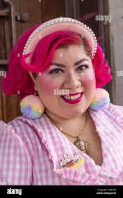 Pink gingham hi-res stock photography and images