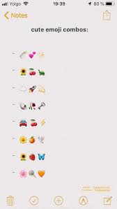 Cute Emoji Combos In 2020 Cute Emoji Combinations Emoji Combinations Emoji