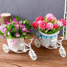 How to use trash items in the garden. Buy Large Rattan Tricycle Bike Flower Basket Vase Storage Party Decor At Affordable Prices Free Shipping Real Reviews With Photos Joom