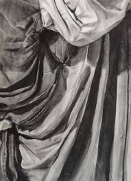 Drawing Sarah Ellis Charcoal drawing from my drawing class drapery drawing. drawing sarah ellis