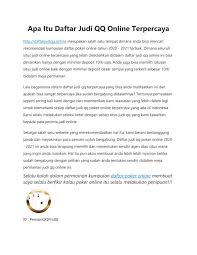 Mahathir mohamad and his vision 2020 or wawasan 2020 program. Apa Itu Daftar Judi Qq Online Terpercaya By Daftar Judi Qq Terpercaya 2020 2021 Issuu