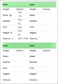 Free Printable Calorie Counter Fitness Tracker Joyful
