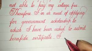 For a student, a bonafide certificate application letter is. Bonafide Certificate How To Write In Cursive Perfectly Youtube