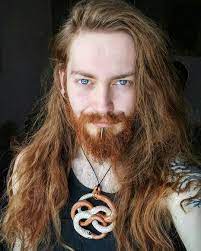 Do You Like The Neverending Story Fav Tale Of My Childhood The Ceramic Auryn Is My Work Redhea Ginger Hair Men Long Hair Styles Men Long Hair Beard
