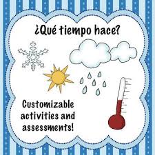 This Bundle On The Weather In Spanish Comes Complete With A Variety Of Activities And Assessments Pick Free Time Activities Teaching Spanish Spanish Resources