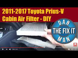 10 year / 1,000,000 mile limited warranty. 2013 Toyota Prius V Cabin Air Filter Diy Youtube