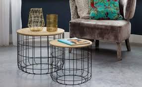 Lifa Living Set Of 2 Side Tables With Storage For Living Room Pre Assembled Round Occasiona Nesting End Tables Table For Small Space Side Table With Storage