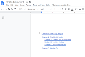 Choose to display the table of contents hierarchical or not. How A Google Docs Table Of Contents Works