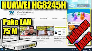 Bagi anda pelanggan indihome yang menggunakan modem hg8245a, ada baiknya mengetahui sendiri cara setting modem tersebut. Jarak 75 M Lancar Jaya Cara Setting Router Huawei Hg8245h Pemancar Wifi Solusi Indihome Anti Lemot Youtube