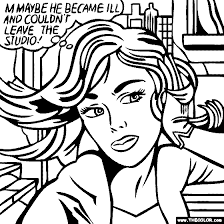 Roy Lichtenstein M Maybe In 2020 Famous Pop Art Pop Art Illustration Pop Art Coloring Pages