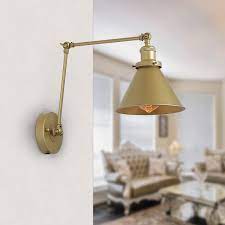 Illuminate rooms, spotlight wall art or create an ambiance and save floor space. Carbon Loft Merida Adjustable Gold Swing Arm Lighting Plug In Wall Lamp 19 7 X 7 5 X 9 1 On Sale Overstock 28582962