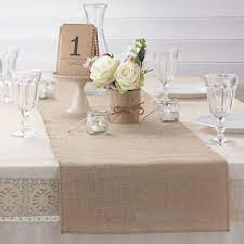 vintage hessian burlap table runner pipii deco mariage vintage decoration de table mariage chic table mariage chic