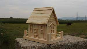 How To Make A Popsicle Stick House Simple Tutorial Popsicle Stick Houses Popsicle Sticks Popsicle House