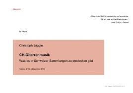 Check spelling or type a new query. Ch Gitarrenmusik Christoph Jaggin