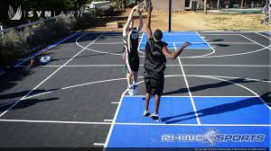 Installing these tiles over grass is not recommended because when it rains, the playing surface will become unstable, but many of our customers have basketballs bounce excellently on these tiles, which is why we push them as the perfect flooring option for any size and type of basketball court. 6 Reasons To Add A Backyard Court Synlawn Of Canada