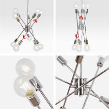 Chandelier Light 10 Lights Chrome Sputnik Chandelier Pendant Lighting Bedroom Chandelier Chandelier Light Kitchen Chandelier Chandelier Bonlicht Lighting