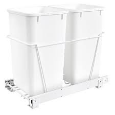 Maybe you would like to learn more about one of these? Rev A Shelf Rv 15pb 2s On Sale Now Double 27qt Pullout Waste Container W Full Extension Drawer Slides White Polymer The Hardware Hut