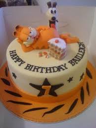 1st Birthday Cake Cartoon Images Garfield Odie Garfield Cake Cartoon Birthday Cake Boys 1st Birthday Cake